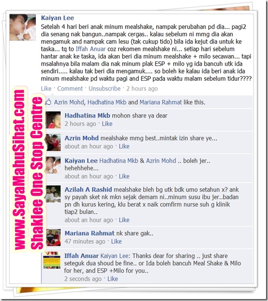 Testimonial_Meal Shake_Ida_Kaiyan Lee_Anak_Semakin_Cergas Testimonial_Meal Shake_Ida_Kaiyan Lee_Anak_Semakin_Cergas