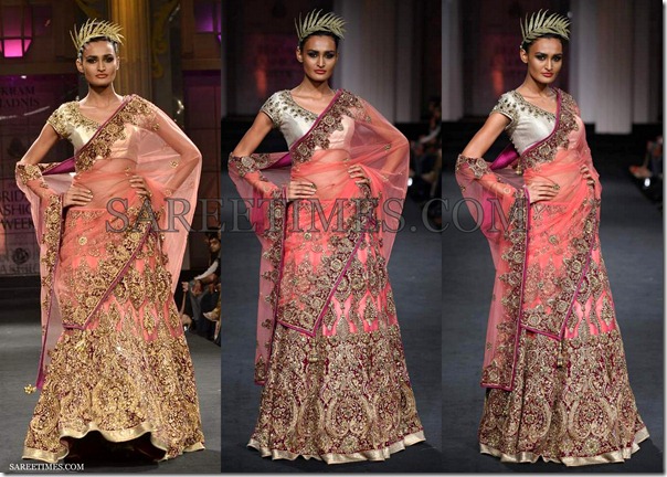 Vikram_Phadnis_Pink_Bridal_Saree
