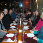 repas entre graveurs après le vernissage à Frédéricia