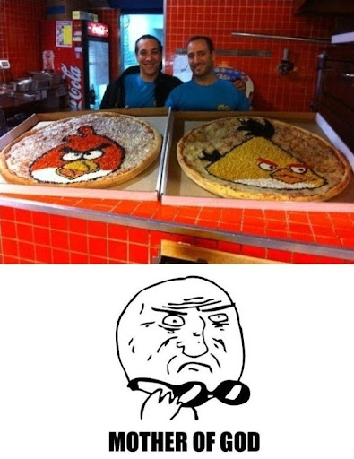 Awesome Angry Bird Pizzas