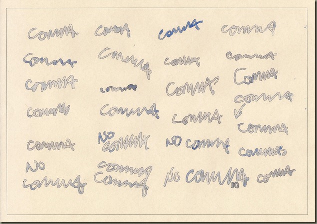 commas watercolour
