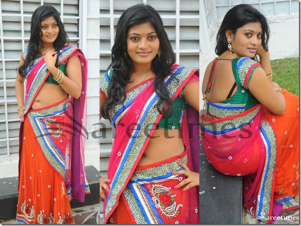 Soumya_Pink_Orange_Half_Saree