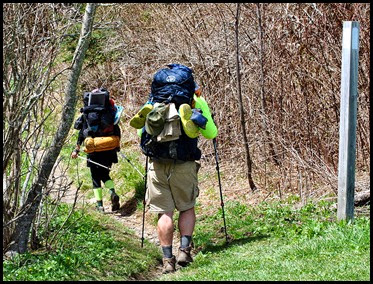 06b3 - Through Hikers-Backpackers - Carrying all they have