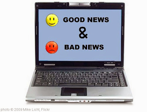 'Good News and Bad News' photo (c) 2009, Mike Licht - license: https://creativecommons.org/licenses/by/2.0/