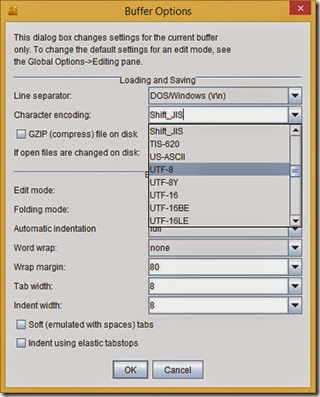 Change encoding to UTF-8 Change encoding to UTF-8