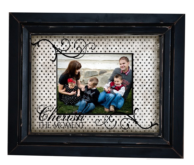 Cream Polka Dot Framed Cream Polka Dot Framed