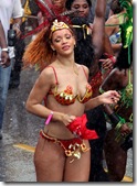 Rihanna in bikini in a Kadooment Day parade in Barbados 5
