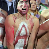 A fan shows his colors.