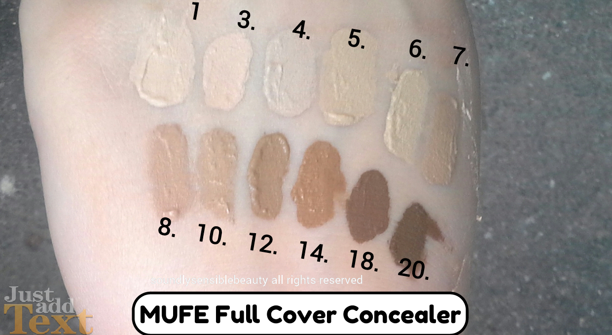 Makeup Forever Full Cover Concealer Review  Swatches of Shades