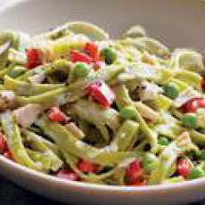 Fettuccine with Toasted Almond Cream