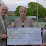 Presentation of Cheque from Sponsored Walk on Good Friday 2009