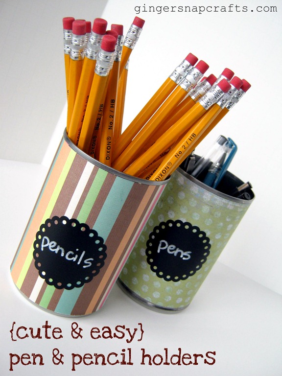 diy pen and pencil holders