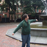 Spinning at the Paul Revere Fountain
