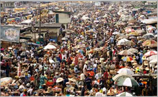 c0 an image showing thousands of people crammed into a city