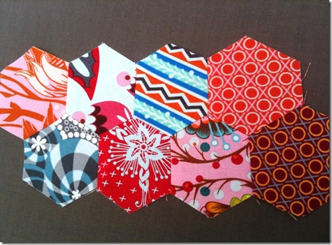 finished machine pieced hexies finished machine pieced hexies