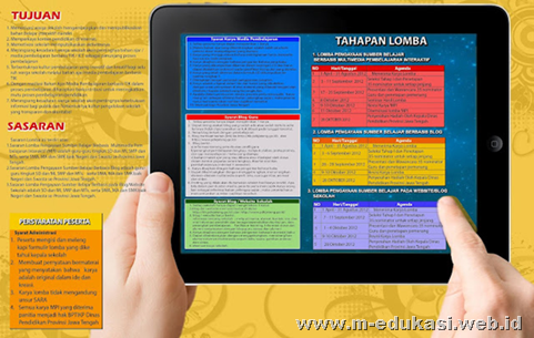 Website Sekolah (Pengayaan Sumber Belajar) Tahun 2012 , antara lain