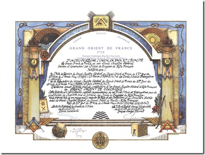 carta patente GODF-GCGdel GODC
