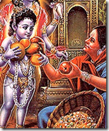 [Krishna with the fruit vendor]