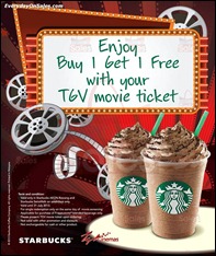 Starbucks Buy 1 Free 1 Promotion 2013 All Shopping Discounts Savings Offer EverydayOnSales