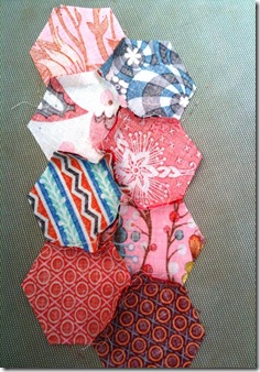 back machine pieced hexies before pressing back machine pieced hexies before pressing