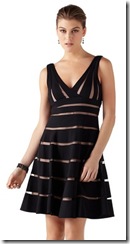Shadow Stripe Flare Dress