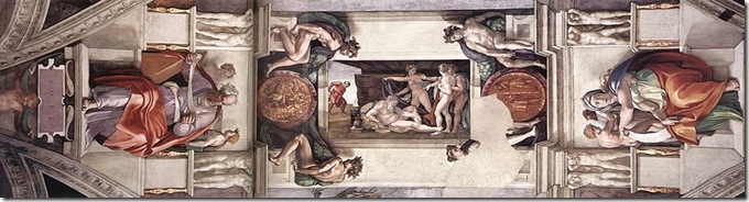 799px-Michelangelo_-_Sistine_chapel_ceiling_-_bay_1 799px-Michelangelo_-_Sistine_chapel_ceiling_-_bay_1
