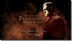 Frankenstein DVD Menu