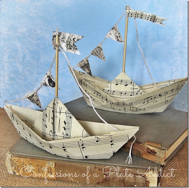 CONFESSIONS OF A PLATE ADDICT Sheet Music Sailboats CONFESSIONS OF A PLATE ADDICT Sheet Music Sailboats