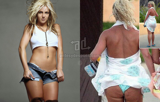 Cellulite of Britney Spears