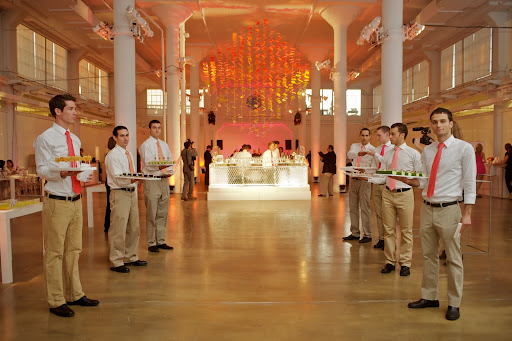 Guests were greeted by Peter Callahan's waiters, a gorgeous ice bar from Okamoto Studios, and a beautiful lucite chandelier by style editorial assistant Erin Furey. Guests were greeted by Peter Callahan's waiters, a gorgeous ice bar from Okamoto Studios, and a beautiful lucite chandelier by style editorial assistant Erin Furey.