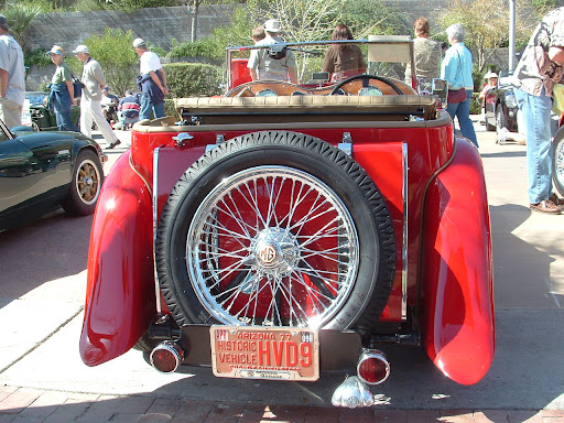 1938 MG TA Rear