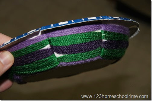 Woven basket craft for kids Woven basket craft for kids