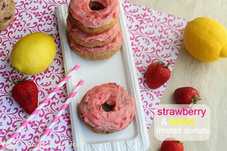 Strawberry and Lemon Frosted Donuts - Life made Sweeter 6.jpg