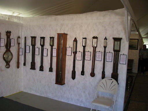 She spent a lot of time examining each beautifully made instrument.