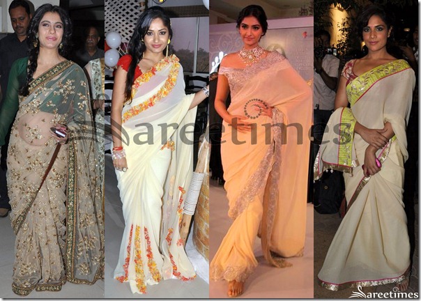 Cream_Designer_Sarees_Latest