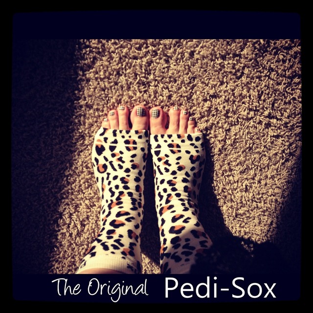 The Original Pedi-Sox in Baby Leopard