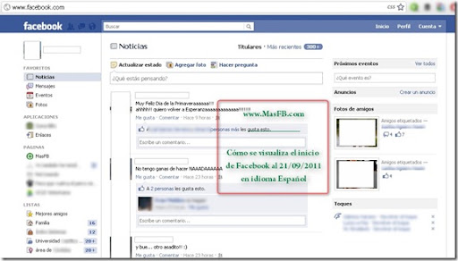 facebook en espanol inicio de sesionç