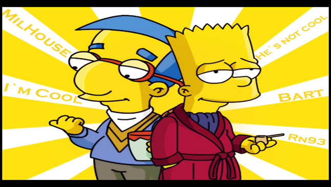 Bart y Milhouse