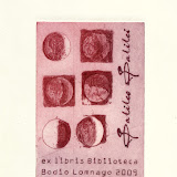 Ex-libris de Bibliothèque Bodio Lomnago 2009; C3 C5 / eau-forte,aquatinte; 129x86 mm