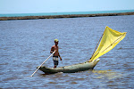 A fishing boat, somewere off the coast of Brazil near porto seguro.