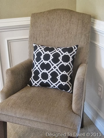 Black & White Trellis Pillow