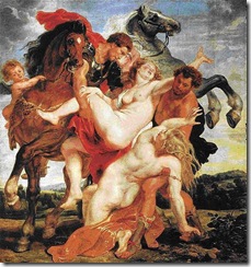 Rubens - “O rapto das filhas de Leucipo” (1617)