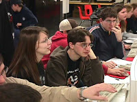 Students designing the website