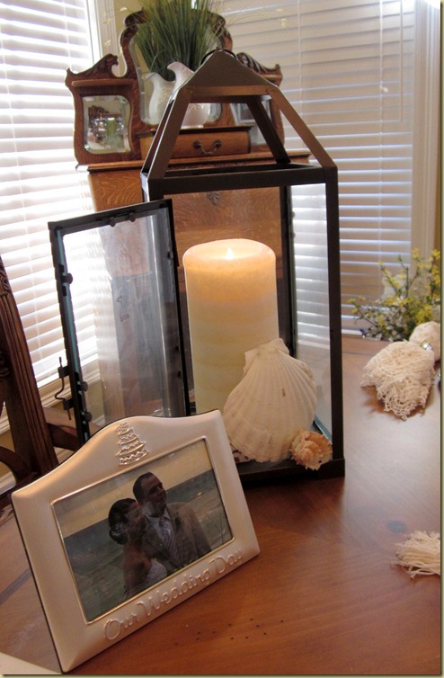 lantern with shells