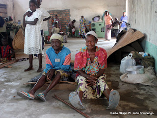 Des refugiés Congolais venues de Dongo en RDC, dans un camp à Betou au Congo-Brazzaville. Radio Okapi/ Ph. John Bompengo