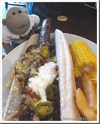 Fully Loaded Hotdog.