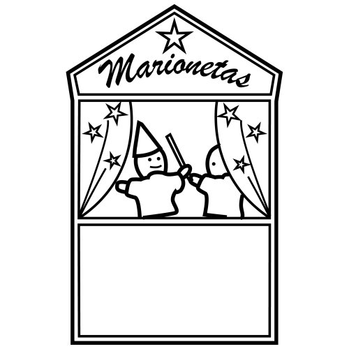 Dibujo de un teatro para colorear - Imagui