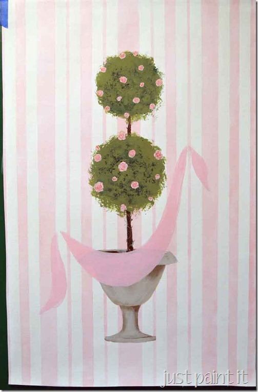 Pink-Rose-Topiary2-Painting