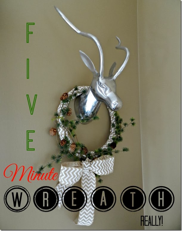 5 minute wreath