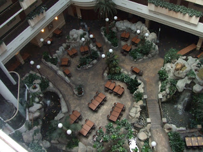 A View of the Embassy Suites Anaheim South Attrium from the Eighth Floor